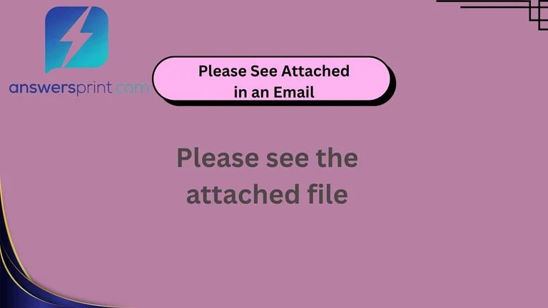Please See Attached in an Email