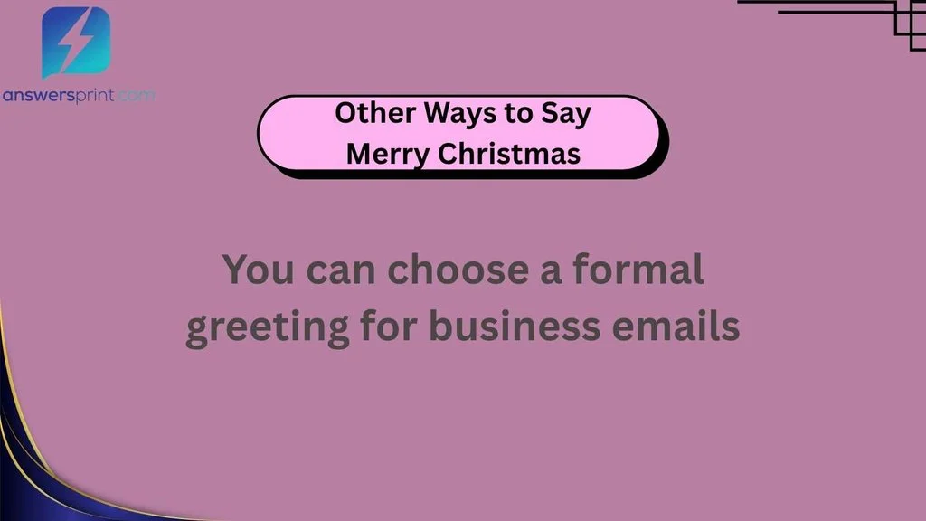 Other Ways to Say Merry Christmas